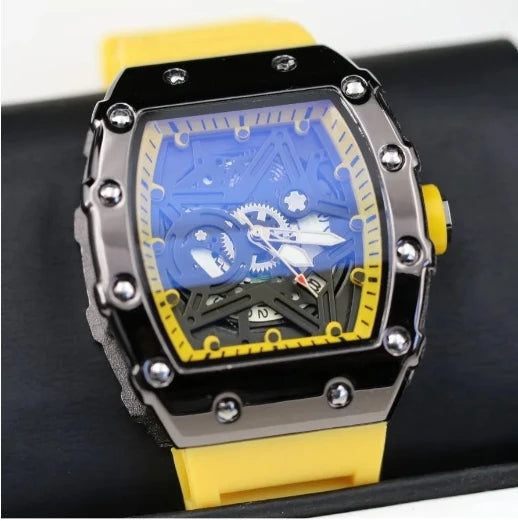 Pentagram Luminous Barrel-Shape Men's Quartz Watch