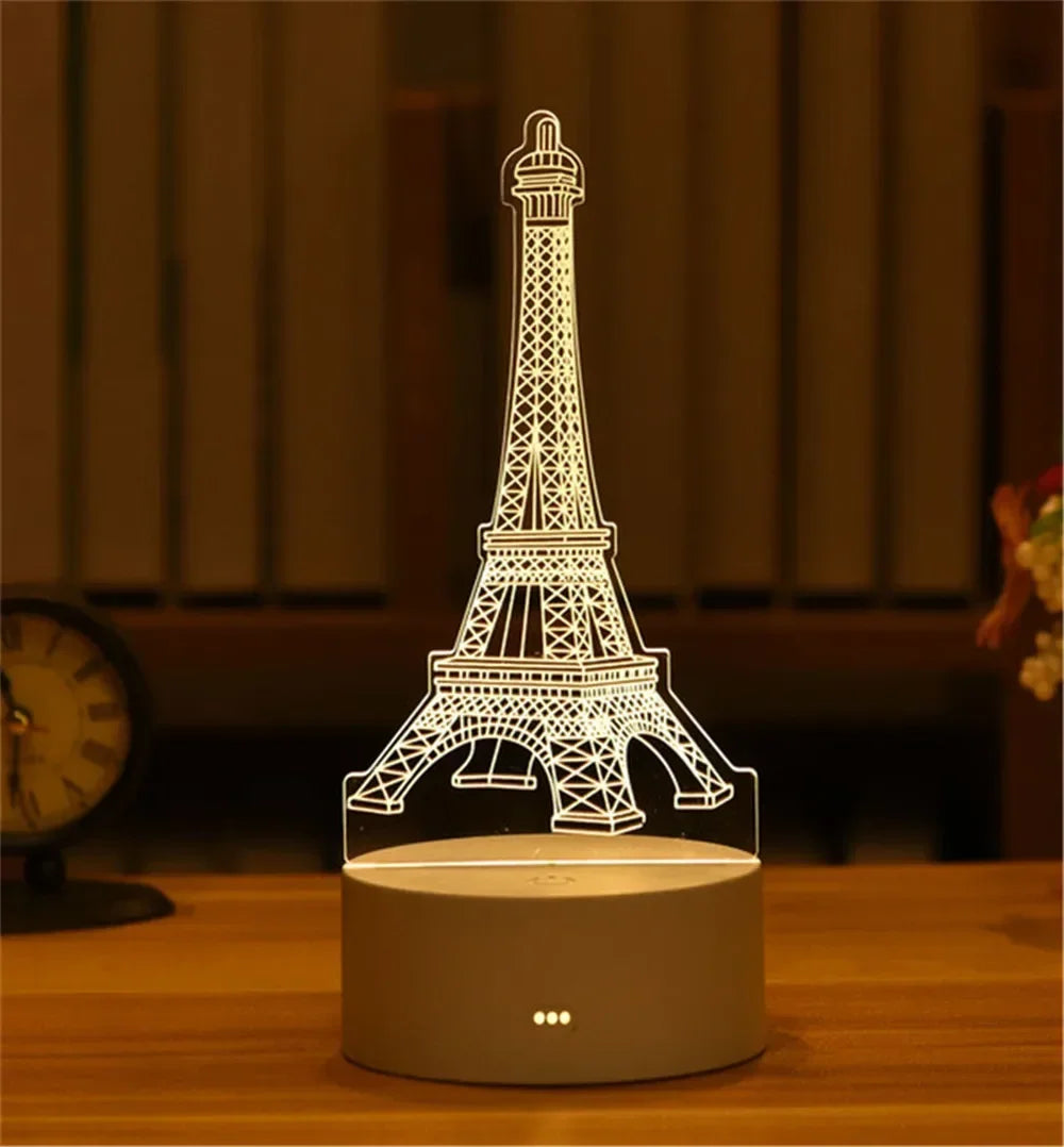 3D Acrylic Neon Sign USB LED Night Light