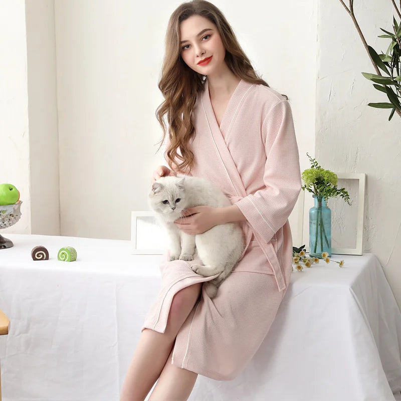 Lightweight Couple Bathrobe