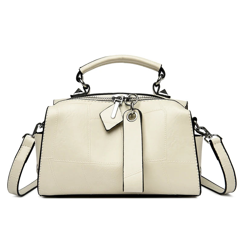 Women's Genuine Leather Boston Tote Bag