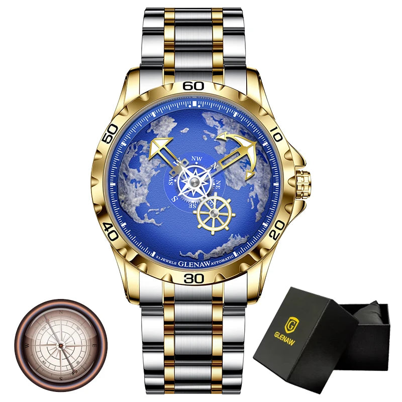 GLENAW Steel Men Watch