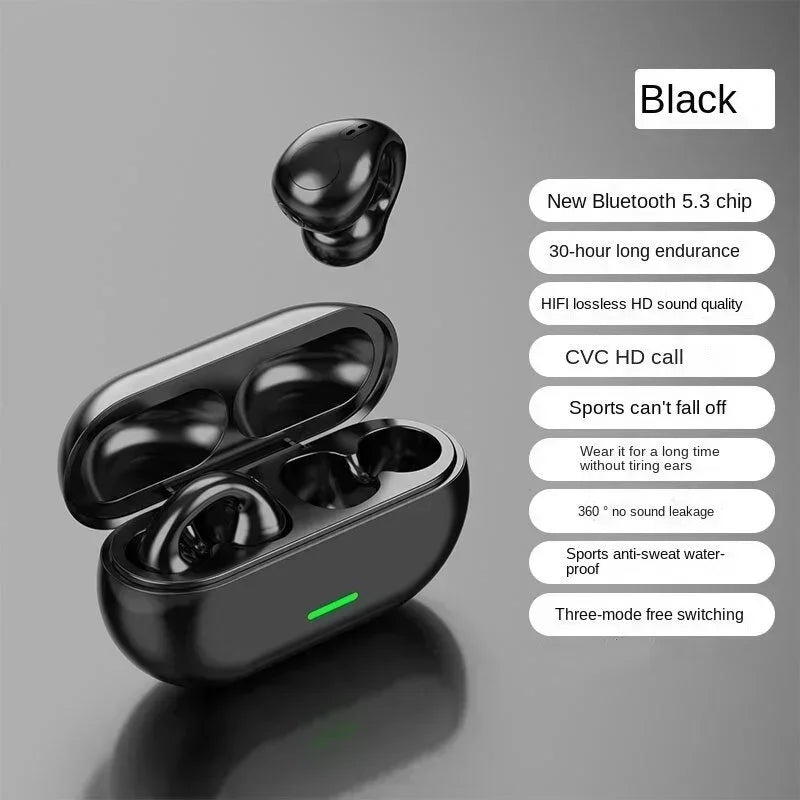 T75 Bone Conduction Bluetooth 5.3 Sports Headphones