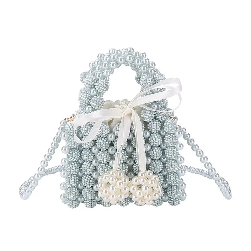 Women's Bow Beaded Mini Crossbody Bag