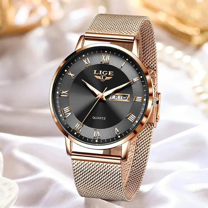 LIGE Steel Women Watch