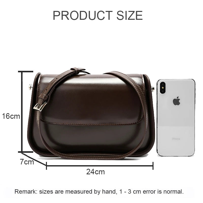 Women's Saddle Bag Genuine Leather Crossbody