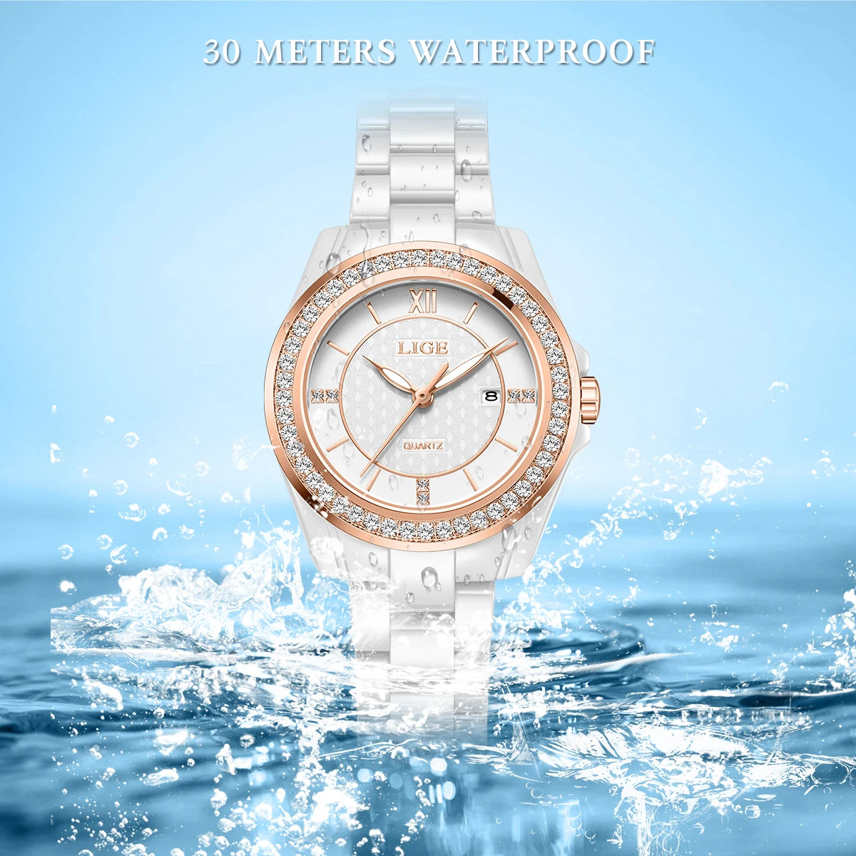 LIGE Steel Quartz Ladies Watch