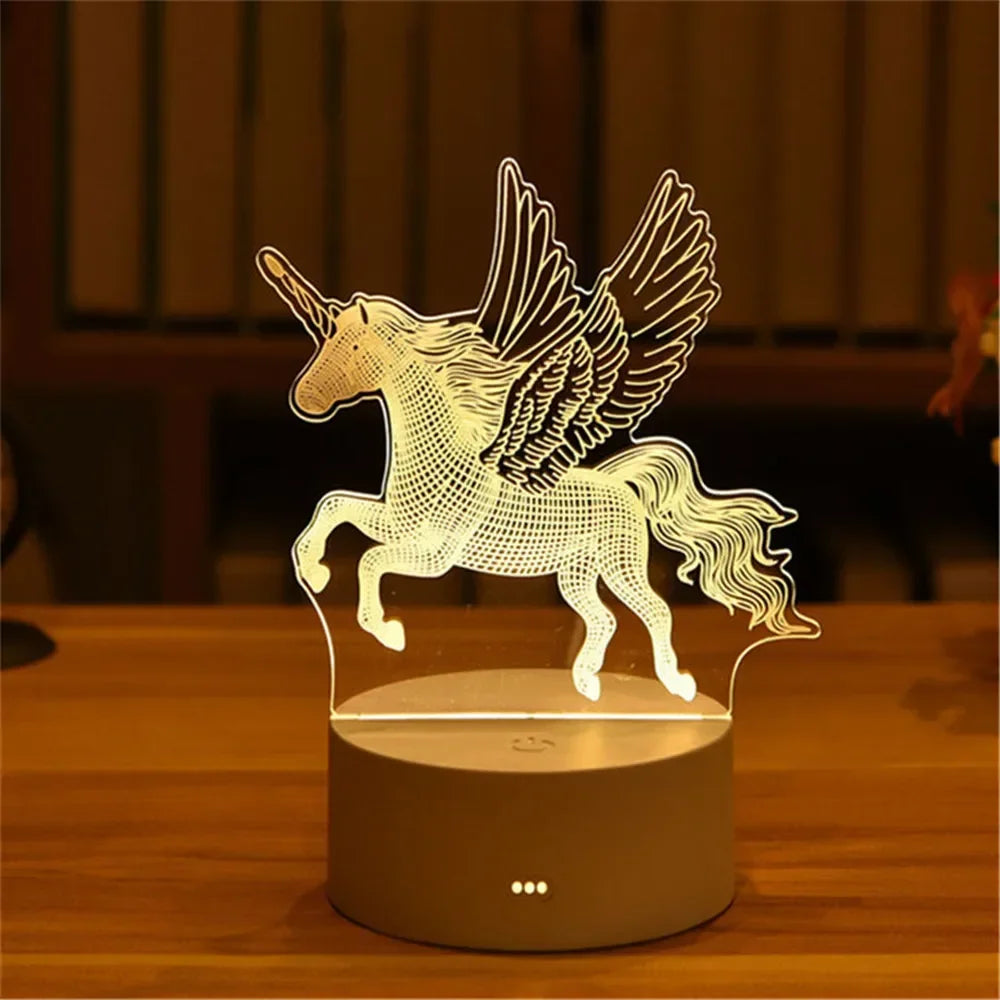 3D Acrylic Neon Sign USB LED Night Light