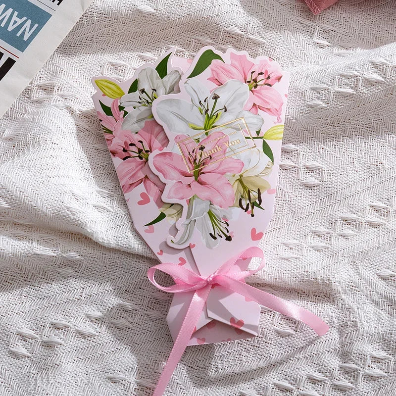 3D Carnation Greeting Card Birthday Gift