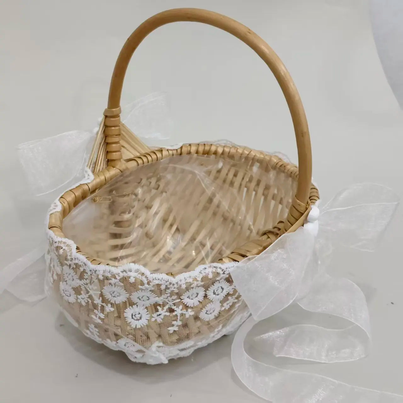 Flower Girl Bridesmaid Basket Wedding Gift