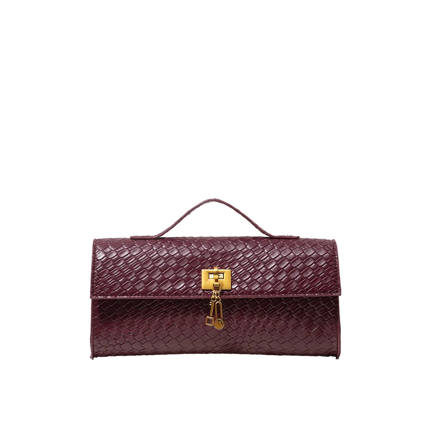 Vintage Burgundy Women Handbag