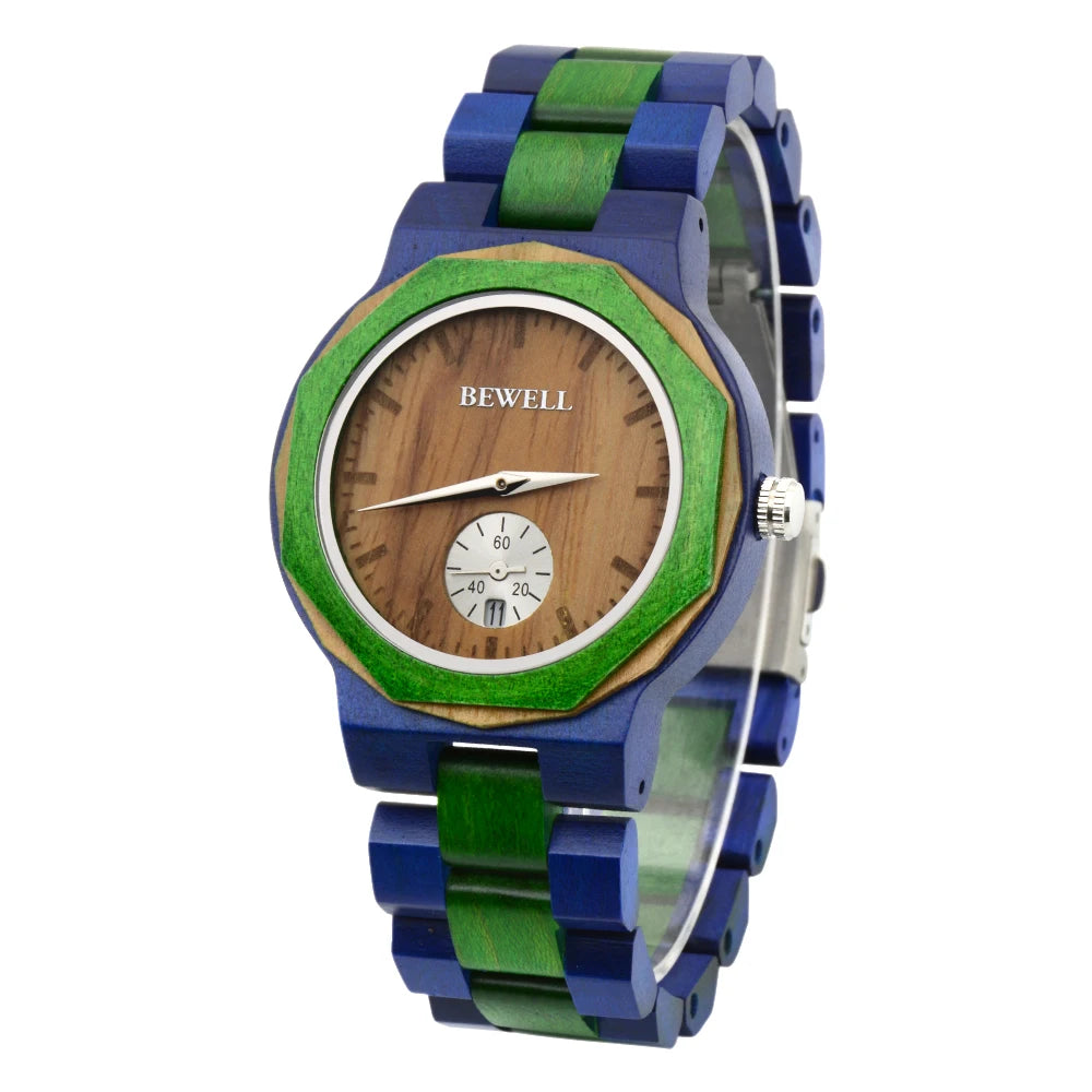 Men's Lightweight Wooden Quartz Watch