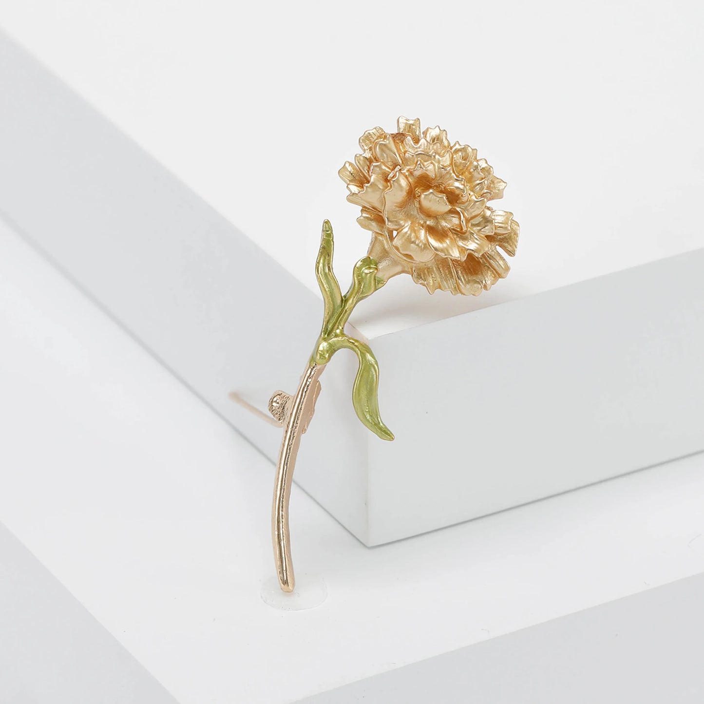 Carnation Enamel Brooch Mother's Day Pin