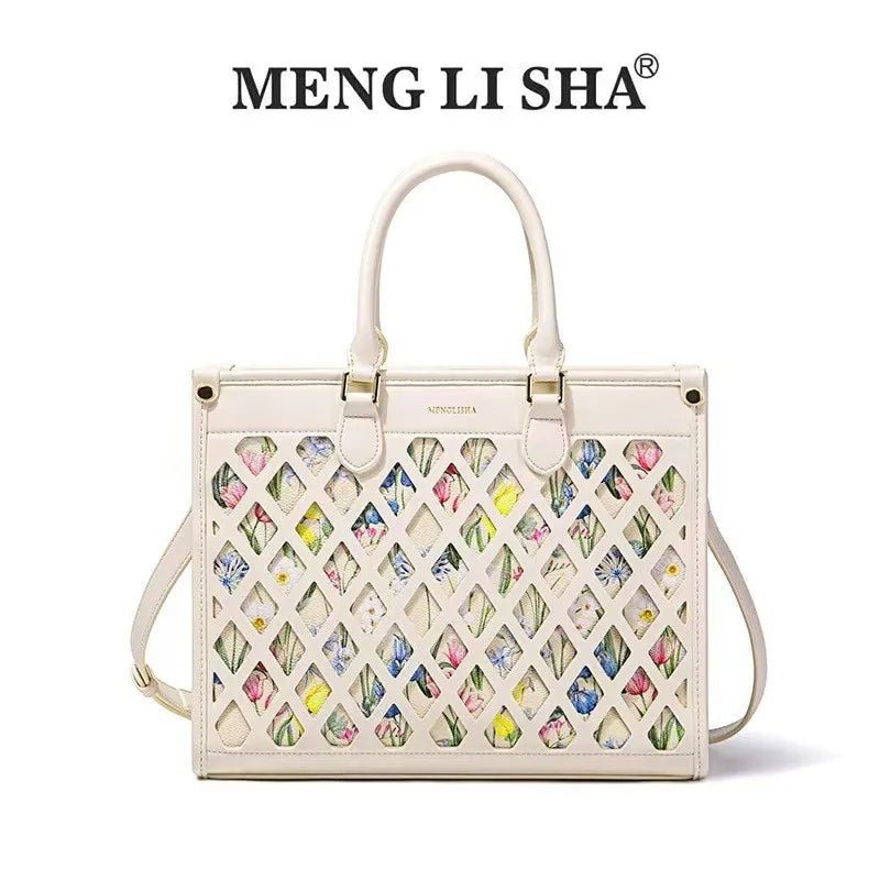 Color-Block Commuter Tote