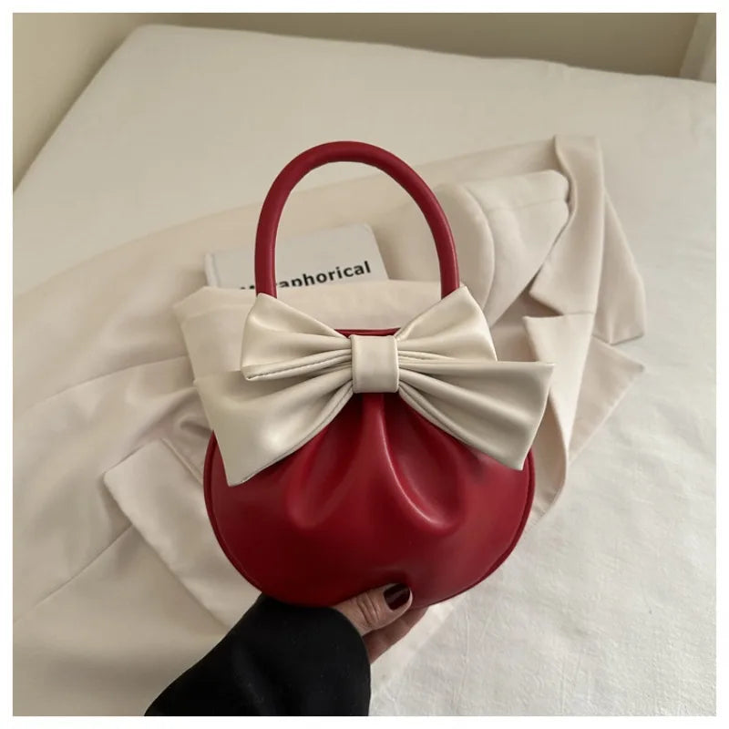 Women's Butterfly Bow Round Shoulder Bag