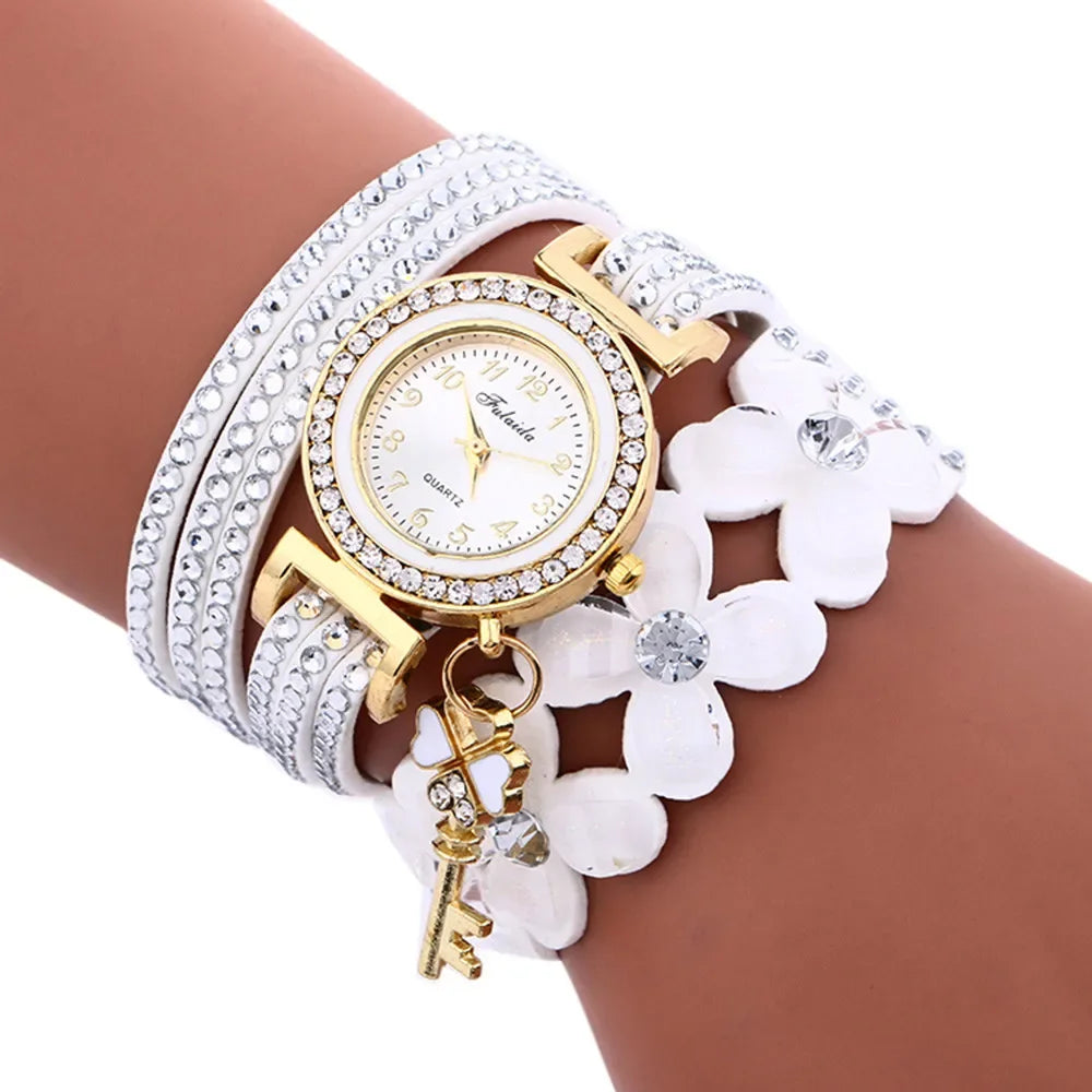 Leather Bracelet Women Watch