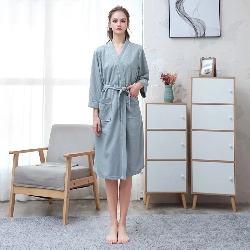 Lightweight Couple Bathrobe