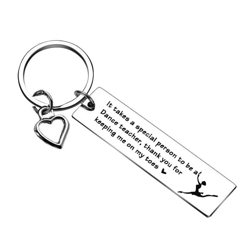 Dance Teacher Appreciation Keychain Gift