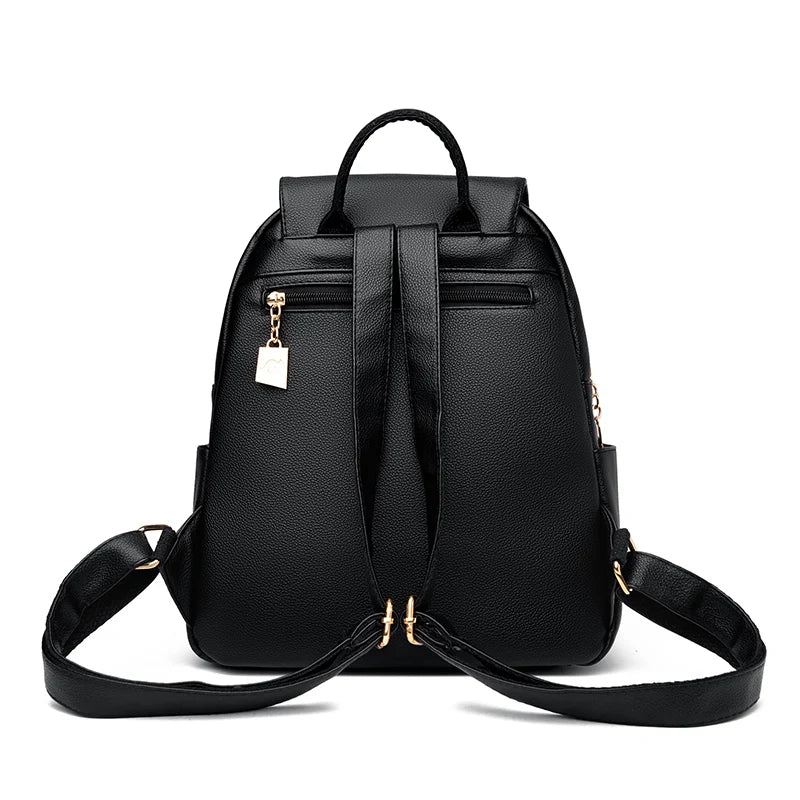 Luxury Leather Women Backpack