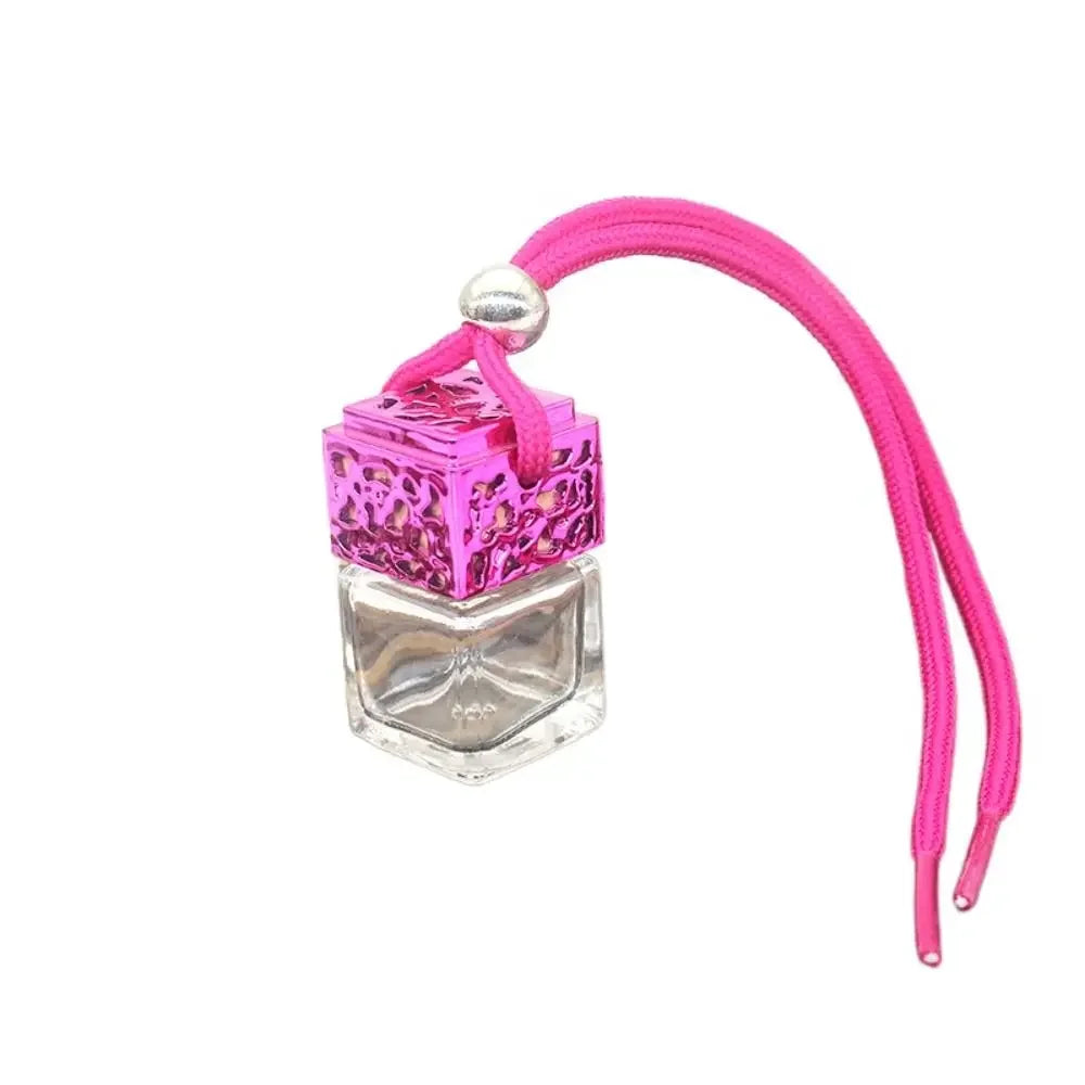 Hanging Glass Perfume Bottle Car Decor