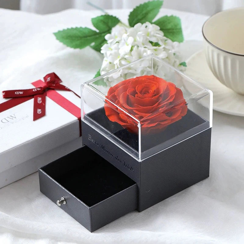 I Love You Projection Necklace Rose Gift Box