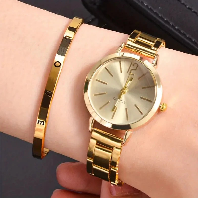 Women's Diamond Rhinestone Quartz Watch