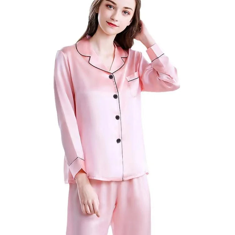 Custom Satin Couple Pajama Set Gift
