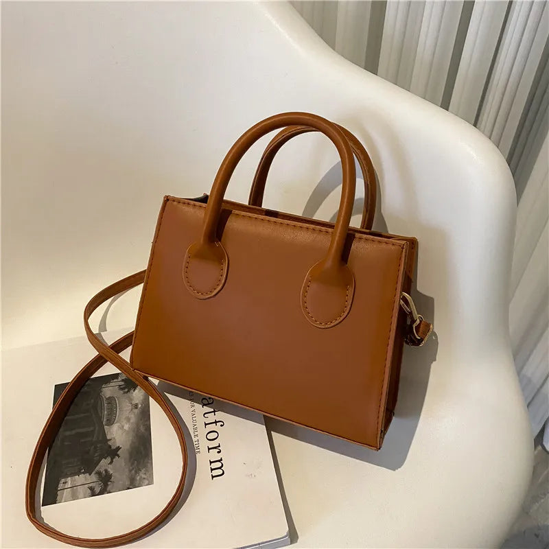 Retro Dual Handle Crossbody Bag