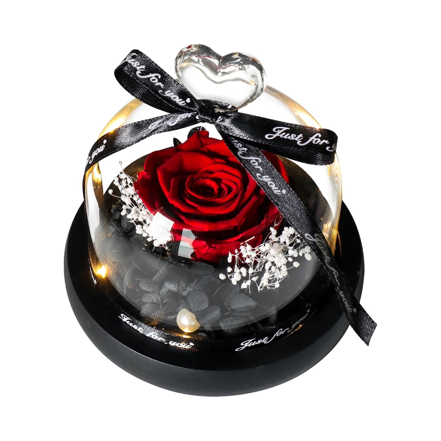 Eternal Rose Glass Dome LED Light Gift