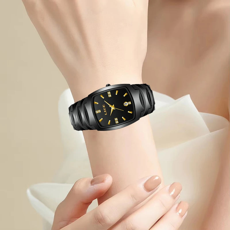 LIGE Calendar Steel Ladies Watch