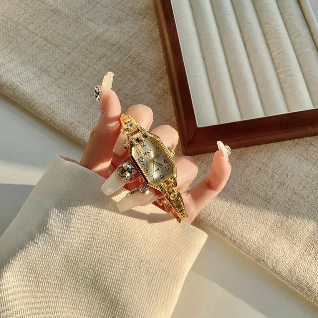 Women's Gold Bracelet Luxury Watch