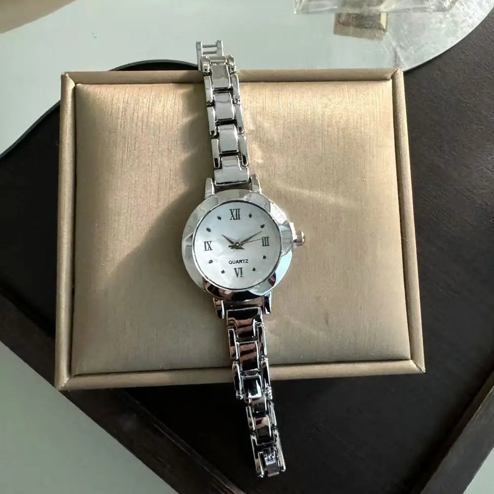 Gold Small Dial Quartz Watch