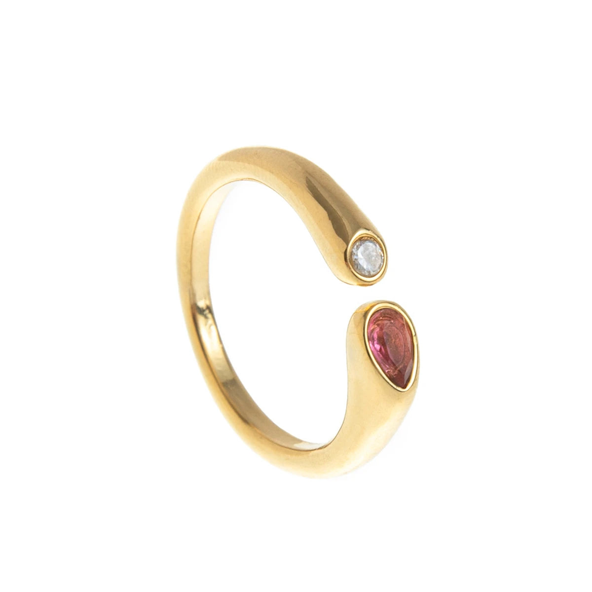December Birthstone Steel Ring
