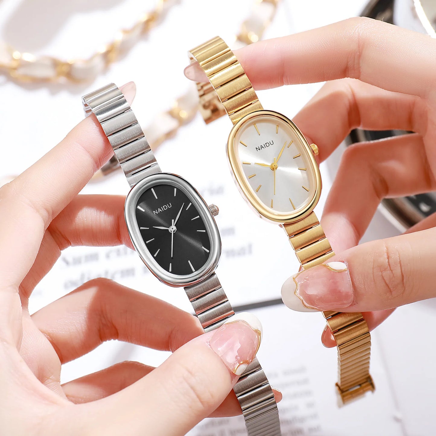 Gold Bracelet Vintage Ladies Watch