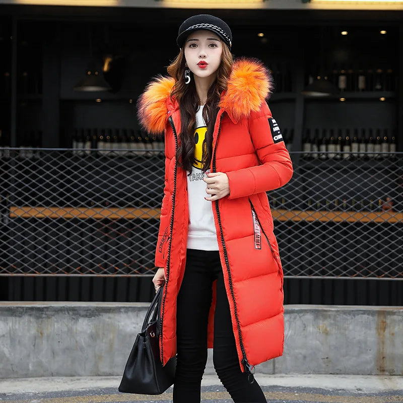 Hooded Zipper Women Parka