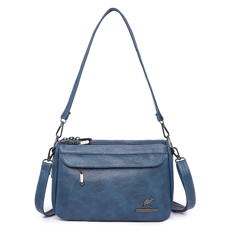 Vintage PU Crossbody Bag