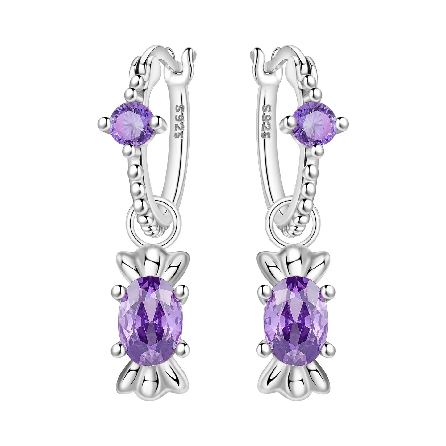 Women's S925 Silver Daisy Hoop Earrings