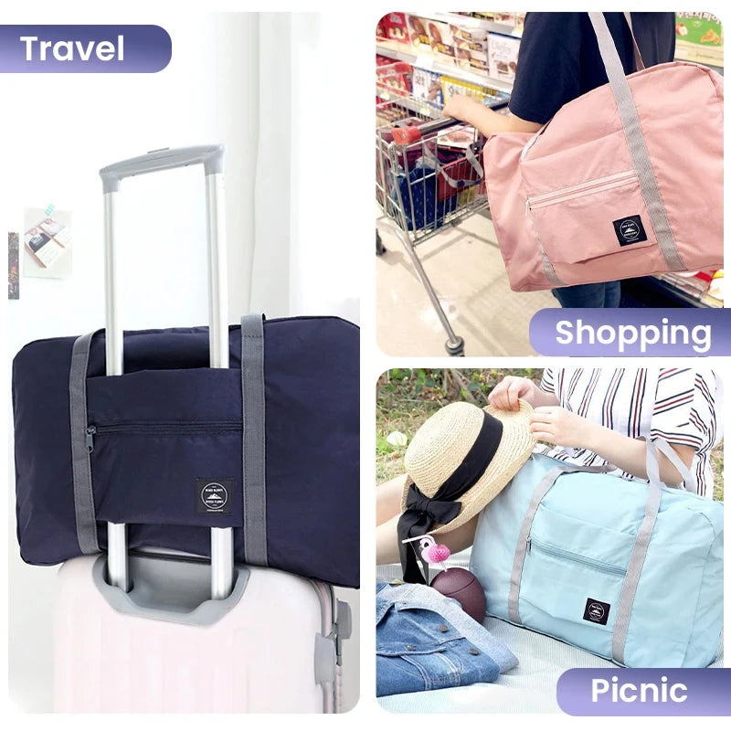 Foldable Nylon Travel Duffel Bag