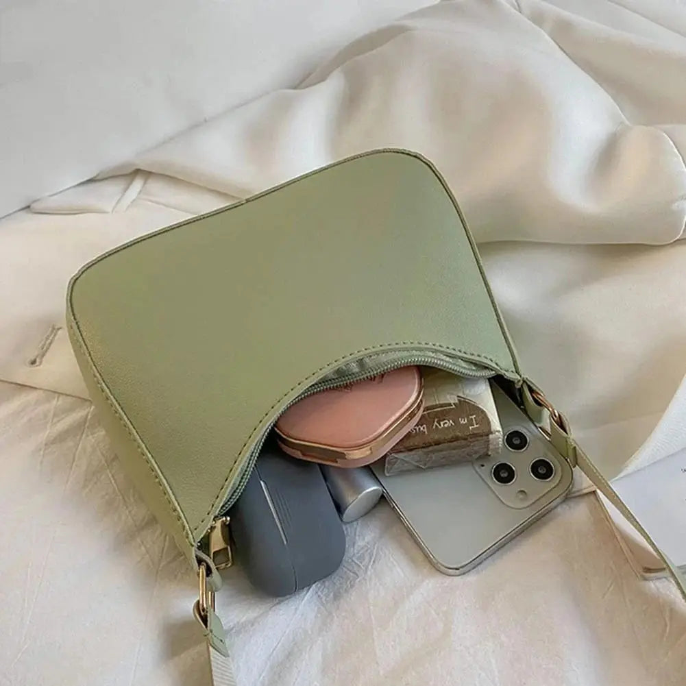 Retro PU Leather Hobo Bag