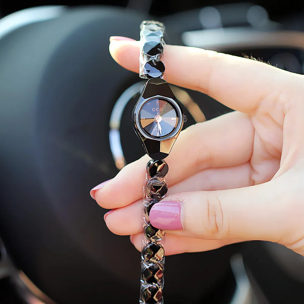 Ceramic Quartz Ladies Dress Watch