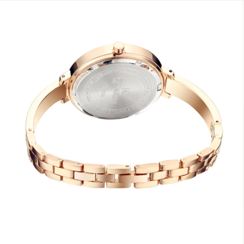Gold Stainless Steel Quartz Watch