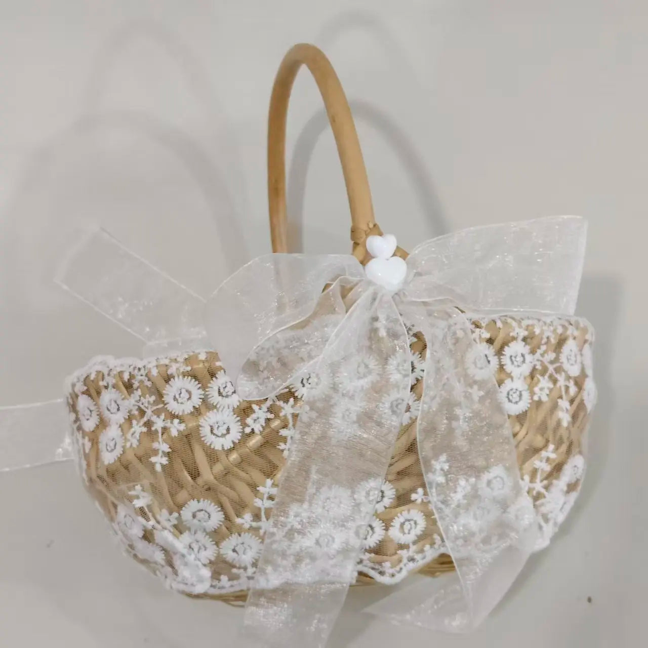 Flower Girl Bridesmaid Basket Wedding Gift