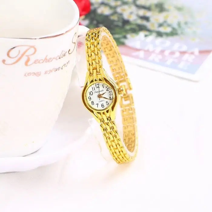 Gold Small Dial Ladies Watch
