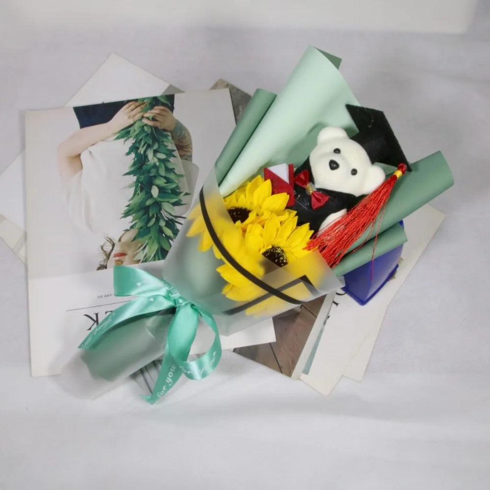 Bear Plush Bouquet Graduation Gift