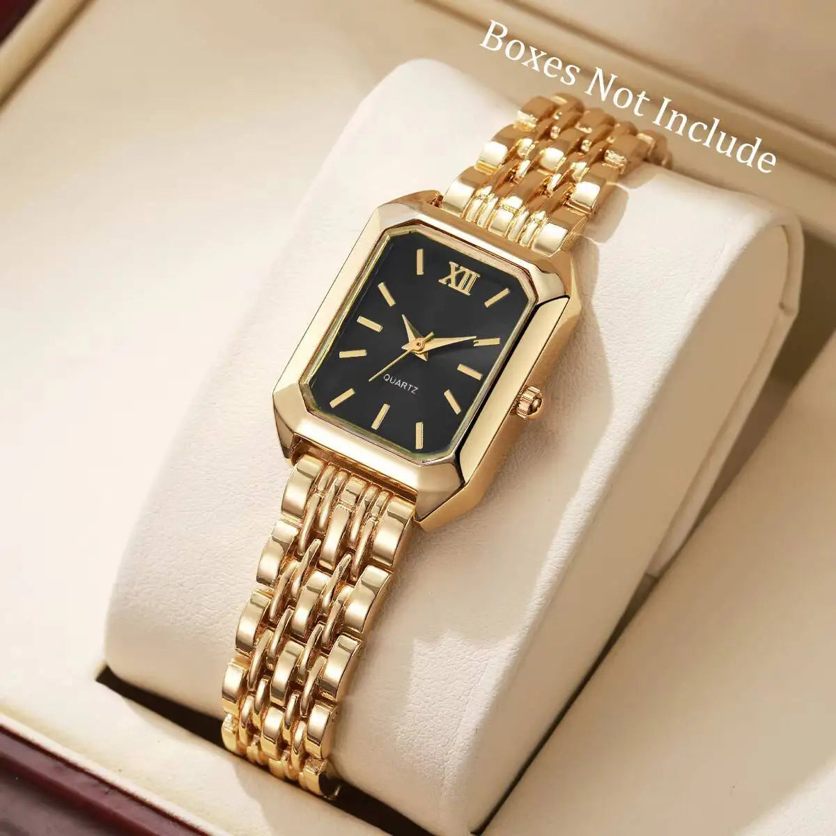 Rectangle Dial Quartz Ladies Watch