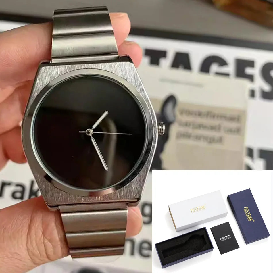 Unisex Steel Bracelet Quartz Watch Slim