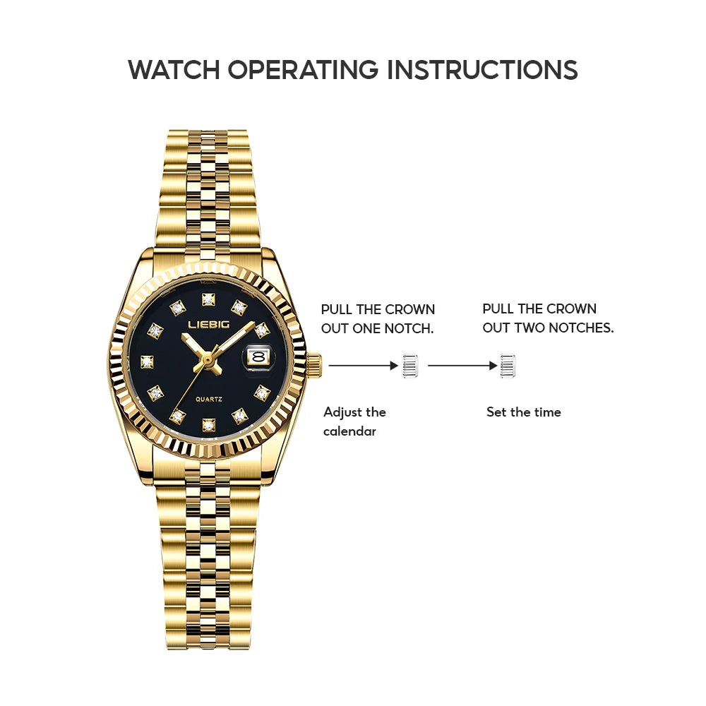 Elegant Quartz Watch Women