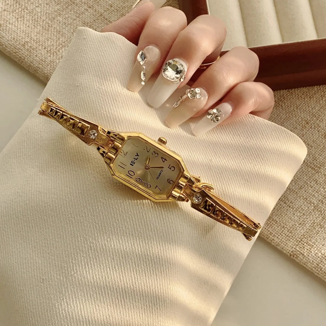 Women's Gold Bracelet Luxury Watch