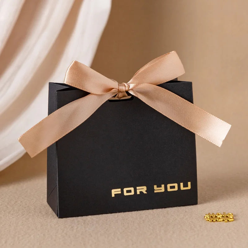 Thank You Gift Box Bow Ribbon Party 10 Pcs