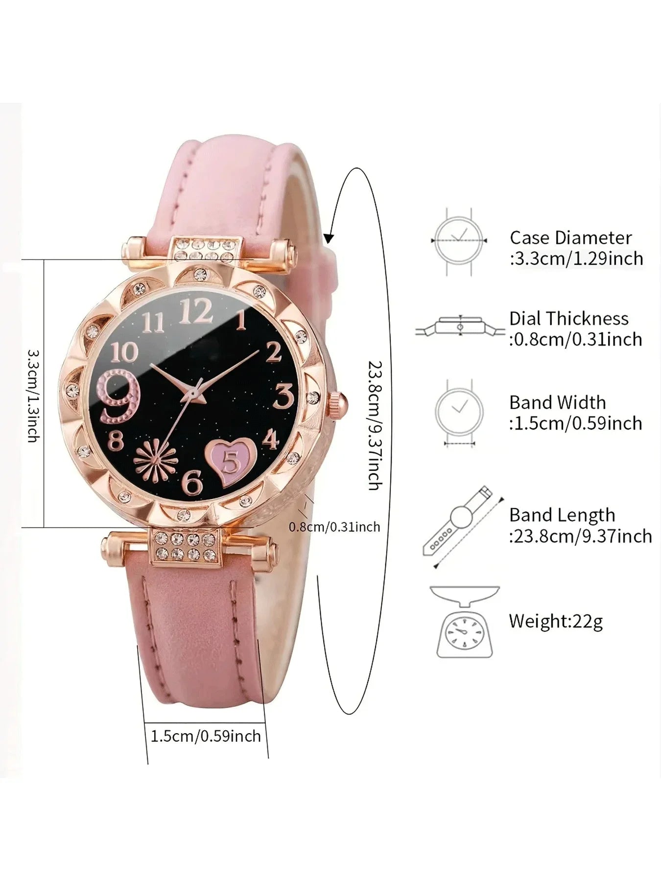 Women's Elegant Watch Set (2pcs)