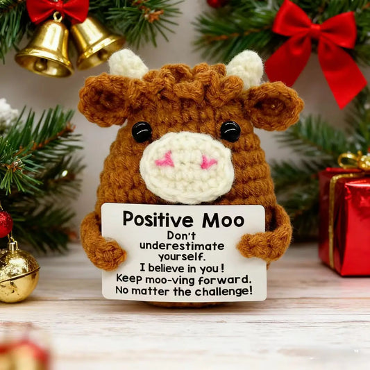 Crochet Cow Plush Desk Decor Gift